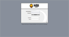 Desktop Screenshot of mail.nbi.gov.ph