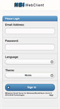 Mobile Screenshot of mail.nbi.gov.ph