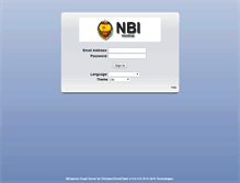 Tablet Screenshot of mail.nbi.gov.ph